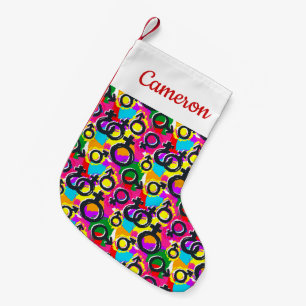 Petite Chaussette De Noël Motif Gay pride de Neon