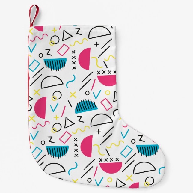 Petite Chaussette De Noël Motif géométrique 5 (Devant)