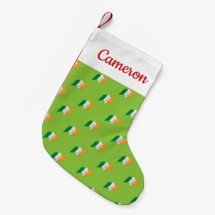 Petite Chaussette De Noël Motif irlandais de drapeau