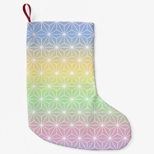 Petite Chaussette De Noël Motif japonais traditionnel Rainbow Hues