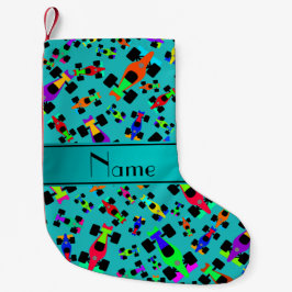 Petite Chaussette De Noël Motif nommé personnalisé de voiture de course de