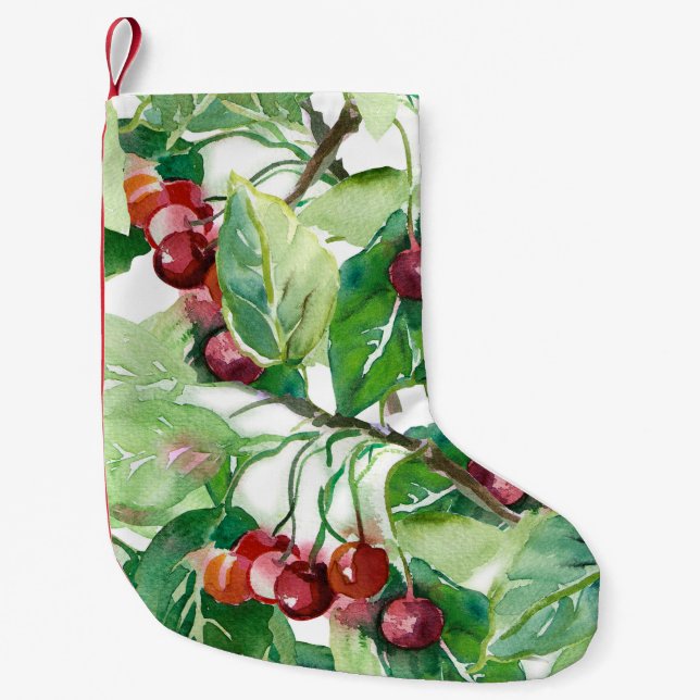 Petite Chaussette De Noël Motif sans cerise (Devant)