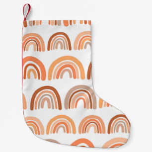Petite Chaussette De Noël Motif sans couture avec arc-en-ciel. Texture dessi