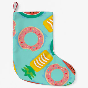Petite Chaussette De Noël Motif sans couture avec chars dans la piscine. Ana