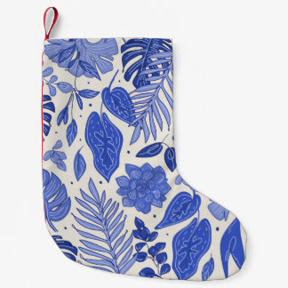 Petite Chaussette De Noël Motif sans couture avec fleurs