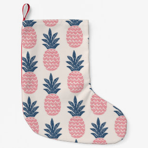 Petite Chaussette De Noël Motif sans couture d'ananas amusant