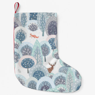 Petite Chaussette De Noël Motif sans soudure d'hiver avec manche à plat abst