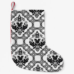 Petite Chaussette De Noël Motif vintage classique sans soudure. Orientation