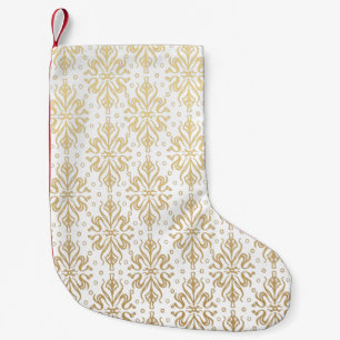 Petite Chaussette De Noël Motif Vintage de luxe