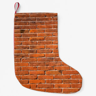 Petite Chaussette De Noël Mur de brique rouge mur de brique