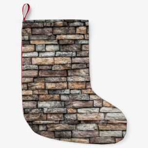 Petite Chaussette De Noël Mur mur de pierre