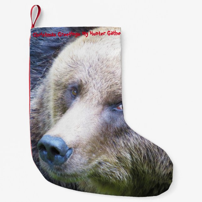 Petite Chaussette De Noël Noël Attraper mon chasseur de chasseurs (Devant)