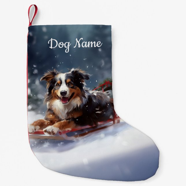 Petite Chaussette De Noël Noël australien personnalisé (Devant)