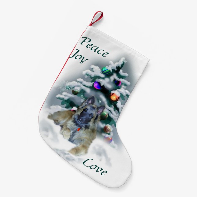 Petite Chaussette De Noël Noël belge Tervuren (Devant (Accrochage))