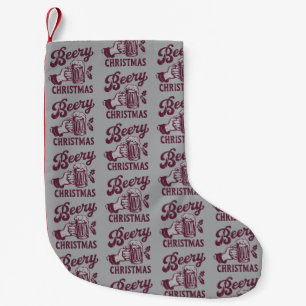 Petite Chaussette De Noël Noël Bière Vintage Bière Fête Noël