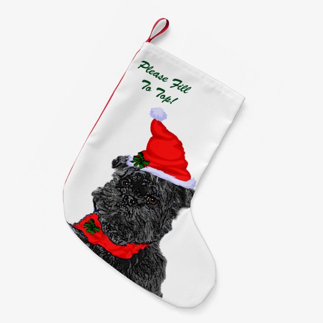 Petite Chaussette De Noël Noël d'Affenpinscher (Devant (Accrochage))