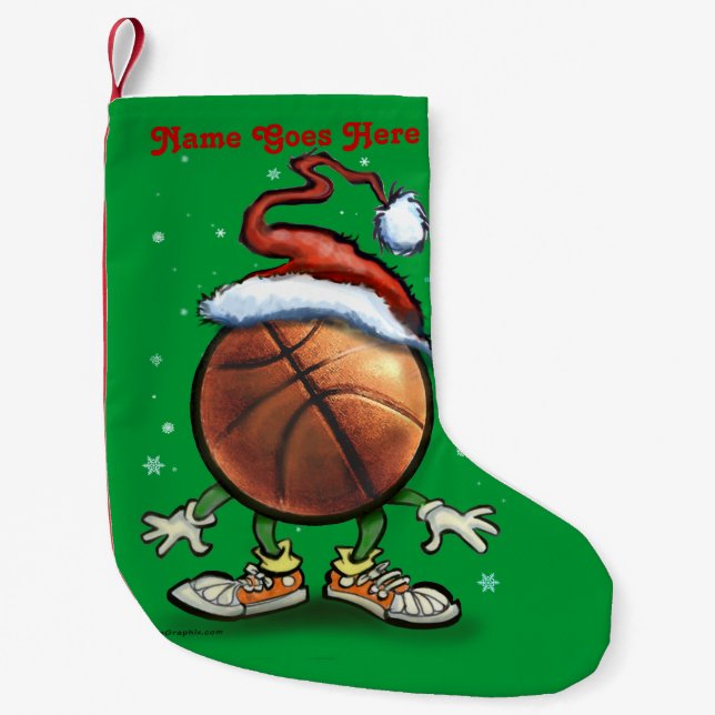 Petite Chaussette De Noël Noël de basket-ball (Devant)