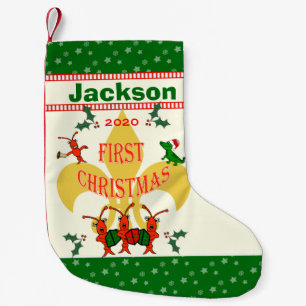 Petite Chaussette De Noël Noël de bébé de Cajun premier