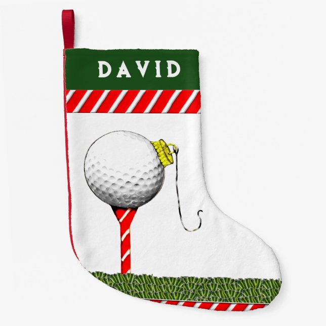Petite Chaussette De Noël Noël de golf (Devant)