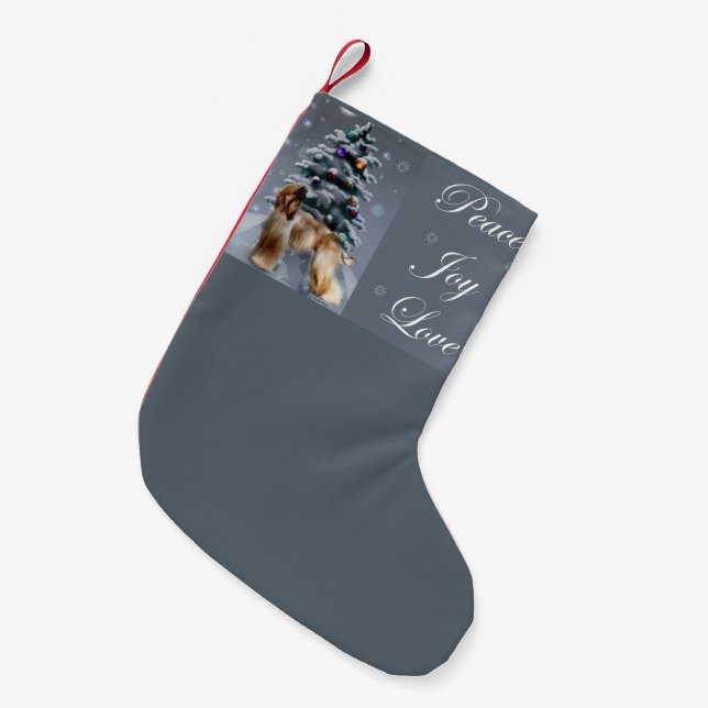 Petite Chaussette De Noël Noël de la Hache afghane (Devant (Accrochage))