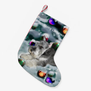 Petite Chaussette De Noël Noël de Schnauzer miniature