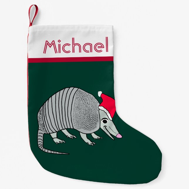 Petite Chaussette De Noël Noël de tatou de Père Noël (Devant)