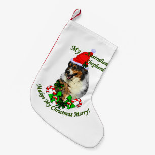 Petite Chaussette De Noël Noël du berger australien