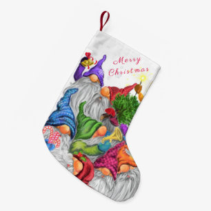 Petite Chaussette De Noël Noël Gnomes Noël Stocking Cadeau
