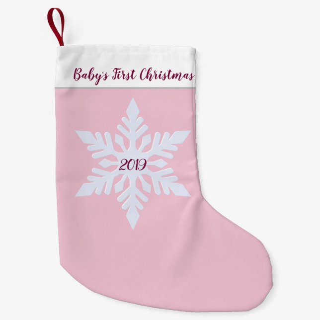 Petite Chaussette De Noël Noël - Le premier Noël du bébé (Devant)