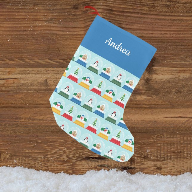 PETITE CHAUSSETTE DE NOËL NOËL NEIGE GLOBES (Créateur téléchargé)