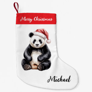 Petite Chaussette De Noël Noël personnalisé Panda ours mignon