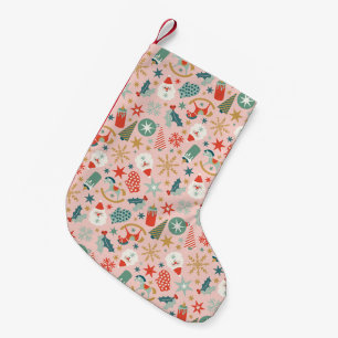 Petite Chaussette De Noël Noël Retro Pastel