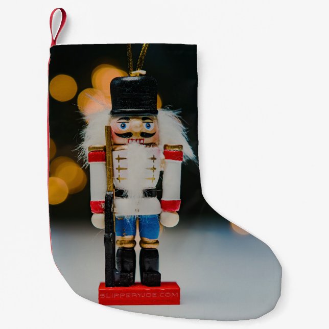 Petite Chaussette De Noël Noël SlipperyJoe nutcracker figurine ornement (Devant)