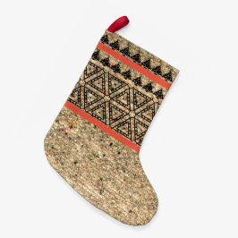 Petite Chaussette De Noël Noël Vacances Ethnique Imprimer Noël Stocker 