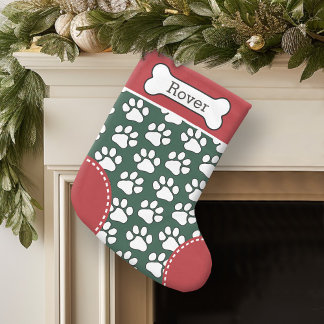 Petite Chaussette De Noël Nom de l'animal de compagnie personnalisé du Motif