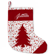 Nom personnalisé Elégant Xmas Tree Snow Hail