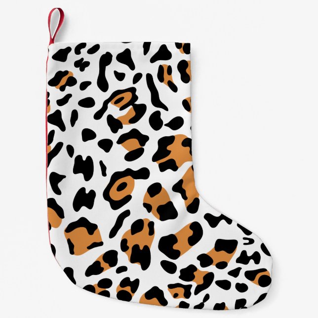Petite Chaussette De Noël Nouvelle texture léopard 5 (Devant)