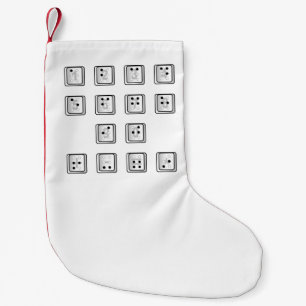 Petite Chaussette De Noël Numéros de clé de l'ordinateur en braille