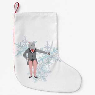 Petite Chaussette De Noël Nutcracker Souris Roi Noël Stocker