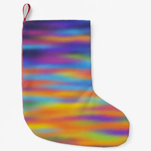 Petite Chaussette De Noël Œuvre d'art du ciel du désert au coucher du soleil