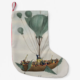 Petite Chaussette De Noël Œuvre d'art représentant un dirigeable ancien