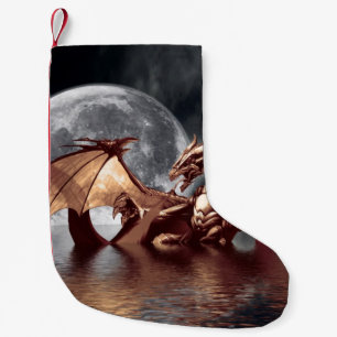 Petite Chaussette De Noël Oeuvre d'Imaginaire Dragon & Lune