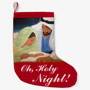 Petite Chaussette De Noël Oh, Saint Nuit de Noël Stocker