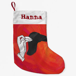 Petite Chaussette De Noël Ombre à paupières personnalisée Chameau Main