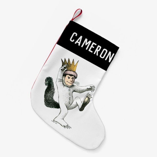 Petite Chaussette De Noël Où sont les choses sauvages | Max | Ajouter Votre  (Devant (Accrochage))