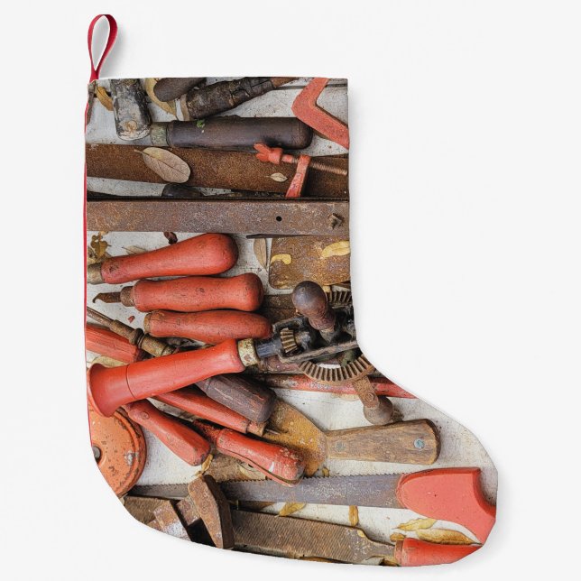 Petite Chaussette De Noël Outils Outil Russe antique Red Man (Devant)