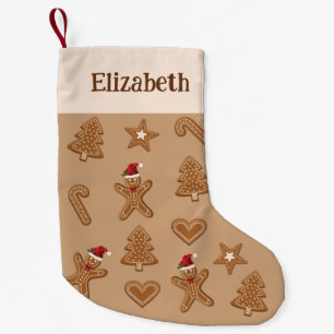 Petite Chaussette De Noël Pain d'épices Noël Cookies Formes et nom