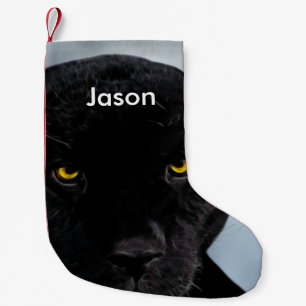 Petite Chaussette De Noël Panthère noire