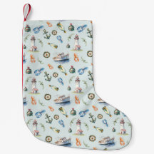 Papier d'emballage de Noël côtier joyeux