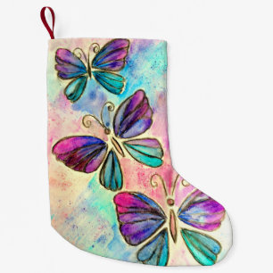 Petite Chaussette De Noël Papillons Noël Stocker